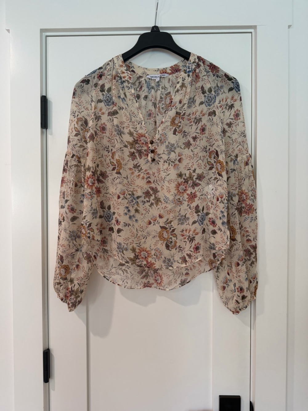 Veronica Beard Clarina Floral Silk Blouse | Size 6